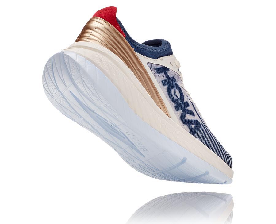 Hoka One One Hardloopschoenen Dames - Carbon X-Spe - Wit/Blauw - JQ7243956